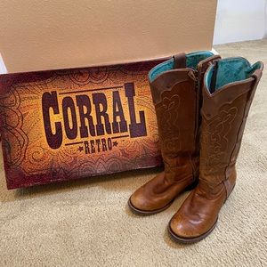 Corral Retro Kats Natural Westport C1971 size 7